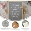 Flash Furniture Gracie Felt Letter Board with Wooden Frame, 389 PP Letters Including Numbers, Symbols and Icons, Canvas Carrying Case, 12×17, Weathered Wood/Gray Felt