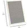Flash Furniture Gracie Felt Letter Board with Wooden Frame, 389 PP Letters Including Numbers, Symbols and Icons, Canvas Carrying Case, 12×17, White Wash/Gray Felt