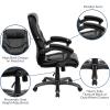 Flash Furniture Greer High Back Black LeatherSoft Executive Swivel Ergonomic Office Chair with Arms