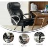 Flash Furniture HERCULES Series Big & Tall 500 lb. Rated Taupe LeatherSoft Executive Swivel Ergonomic Office Chair with Extra Wide Seat(Black)