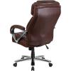 Flash Furniture HERCULES Series Big & Tall 500 lb. Rated Taupe LeatherSoft Executive Swivel Ergonomic Office Chair with Extra Wide Seat(Brown)