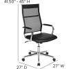 Flash Furniture Hansel High Back Black LeatherSoft Contemporary Panel Executive Swivel Office Chair(Black)