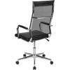 Flash Furniture Hansel High Back Black LeatherSoft Contemporary Panel Executive Swivel Office Chair(Black)