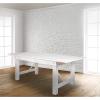 Flash Furniture Hercules Series 7′ x 40″ Rustic Solid Pine Folding Dining Table, Rectangular Antique Farmhouse Dining and Event Extension Table(Antique Rustic White)