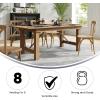Flash Furniture Hercules Series 7′ x 40″ Rustic Solid Pine Folding Dining Table, Rectangular Antique Farmhouse Dining and Event Extension Table(Antique Rustic)