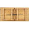 Flash Furniture Hercules Series 7′ x 40″ Rustic Solid Pine Folding Dining Table, Rectangular Antique Farmhouse Dining and Event Extension Table(Light Natural)