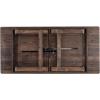 Flash Furniture Hercules Series 7′ x 40″ Rustic Solid Pine Folding Dining Table, Rectangular Antique Farmhouse Dining and Event Extension Table(Mahogany)