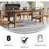 Flash Furniture Hercules Series 8′ x 40″ Rustic Solid Pine Folding Dining Table, Rectangular Antique Farmhouse Dining and Event Extension Table(Antique Rustic)
