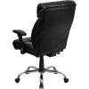 Flash Furniture Hercules Series Big & Tall LeatherSoft Swivel Office Chair, Ergonomic High-Back Executive Chair with Full Headrest, Padded Seat, Black(Black Leathersoft)