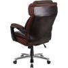 Flash Furniture Hercules Series High-Back Swivel LeatherSoft Office Chair, Ergonomic Executive Chair with Headrest and Adjustable Height, Brown(Brown)