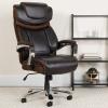 Flash Furniture Hercules Series High-Back Swivel LeatherSoft Office Chair, Ergonomic Executive Chair with Headrest and Adjustable Height, Brown(Brown)