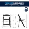 Flash Furniture Hercules Series Kids Padded Folding Chairs for Children, Children’s Event Seats with 264-lb. Static Weight Capacity, Set of 10, White(Black)