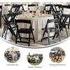 Flash Furniture Hercules Series Kids Padded Folding Chairs for Children, Children’s Event Seats with 264-lb. Static Weight Capacity, Set of 10, White(Black)