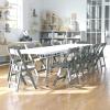Flash Furniture Hercules Series Kids Padded Folding Chairs for Children, Children’s Event Seats with 264-lb. Static Weight Capacity, Set of 10, White(Grey)