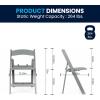 Flash Furniture Hercules Series Kids Padded Folding Chairs for Children, Children’s Event Seats with 264-lb. Static Weight Capacity, Set of 10, White(Grey)