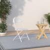 Flash Furniture Hercules Series Plastic Folding Chairs with Carrying Handle, Lightweight Commercial Event Seats 650-lb. Static Weight Capacity, Set of 8, White(White)