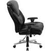 Flash Furniture Hercules Series Swivel Office Chair with Extra Wide Seat, Ergonomic High-Back Executive Chair with Padded Seat and Arms, Black(Black Leathersoft)