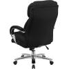 Flash Furniture Hercules Series Swivel Office Chair with Loop Arms, Ergonomic High-Back Executive Chair with Padded Seat and Arms, Black(Black Fabric)