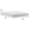 Flash Furniture Jasmine 8 Inch Green Tea Memory Foam Mattress – Charcoal Infused – Supportive Pressure Relief – CertiPUR-US Certified Foam – Twin Mattress in a Box, White(Queen)