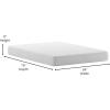 Flash Furniture Jasmine 8 Inch Green Tea Memory Foam Mattress – Charcoal Infused – Supportive Pressure Relief – CertiPUR-US Certified Foam – Twin Mattress in a Box, White(Full)