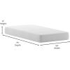 Flash Furniture Jasmine 8 Inch Green Tea Memory Foam Mattress – Charcoal Infused – Supportive Pressure Relief – CertiPUR-US Certified Foam – Twin Mattress in a Box, White(Twin)