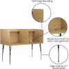 Flash Furniture Justin Height-Adjustable Student Study Carrel for Testing Centers/Classrooms, Modular Study Carrel/Private Student Testing Desk, Gray(Oak)