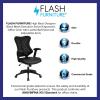 Flash Furniture Kale High Back Designer White Mesh Executive Swivel Ergonomic Office Chair with Adjustable Arms(Black Leathersoft/Mesh)