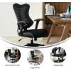 Flash Furniture Kale High Back Designer White Mesh Executive Swivel Ergonomic Office Chair with Adjustable Arms(Black Mesh)