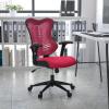Flash Furniture Kale High Back Designer White Mesh Executive Swivel Ergonomic Office Chair with Adjustable Arms(Burgundy Mesh)
