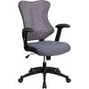Flash Furniture Kale High Back Designer White Mesh Executive Swivel Ergonomic Office Chair with Adjustable Arms(Gray Mesh)