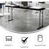 Flash Furniture Kathryn 6′ Rectangular Plastic Folding Table, Long Plastic Foldable Table for Indoor/Outdoor Events, Black(Black)