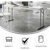 Flash Furniture Kathryn 6′ Rectangular Plastic Folding Table, Long Plastic Foldable Table for Indoor/Outdoor Events, Black(White)
