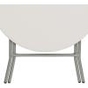 Flash Furniture Kathryn Commercial Grade 2.63-Foot Round Granite White Plastic Folding Table(Classic)