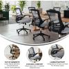 Flash Furniture Kelista Office Chair, Ergonomic, Mid-Back, Dark Gray Mesh with Swivel(Dark Gray Mesh)