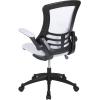 Flash Furniture Kelista Office Chair, Ergonomic, Mid-Back, Dark Gray Mesh with Swivel(White Mesh)