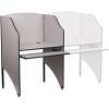 Flash Furniture Kevin Starter Student Study Carrel for Testing Centers and Classrooms, Starter Study Carrel Unit/Private Student Testing Desk, Gray(Nebula Grey)