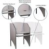Flash Furniture Kevin Starter Student Study Carrel for Testing Centers and Classrooms, Starter Study Carrel Unit/Private Student Testing Desk, Gray(Nebula Grey)