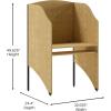 Flash Furniture Kevin Starter Student Study Carrel for Testing Centers and Classrooms, Starter Study Carrel Unit/Private Student Testing Desk, Gray(Oak)