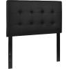 Flash Furniture Lennox Tufted Upholstered Full Size Headboard in Black Vinyl(Black)