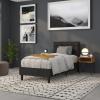 Flash Furniture Lennox Tufted Upholstered Full Size Headboard in Black Vinyl(Black)