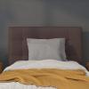 Flash Furniture Lennox Tufted Upholstered Full Size Headboard in Black Vinyl(Brown)