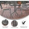 Flash Furniture Lila 23.5” Square Glass Metal Table with 2 Black Metal Aluminum Slat Stack Chairs(Silver)