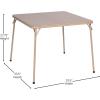 Flash Furniture Madison 5-Piece Folding Card Table and Chairs Set, Portable Event Table and Chairs Set for Indoor and Outdoor Gatherings, Gray(Tan)