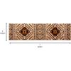 Flash Furniture Marana Collection Southwestern Style Area Rug – Brown Olefin Accent Rug – 5′ x 7′ – Cotton Backing – Entryway, Living Room, Bedroom(Brown)