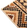 Flash Furniture Marana Collection Southwestern Style Area Rug – Brown Olefin Accent Rug – 5′ x 7′ – Cotton Backing – Entryway, Living Room, Bedroom(Brown)