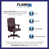 Flash Furniture Martha Washington Burgundy LeatherSoft Executive Swivel Office Chair with Arms(Burgundy Leathersoft)