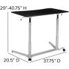 Flash Furniture Merritt Sit-Down, Stand-Up Black Computer Ergonomic Desk with 37.375″W Top (Adjustable Range 29″ – 40.75″)(Black)