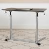 Flash Furniture Merritt Sit-Down, Stand-Up Black Computer Ergonomic Desk with 37.375″W Top (Adjustable Range 29″ – 40.75″)(Black)
