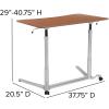 Flash Furniture Merritt Sit-Down, Stand-Up Black Computer Ergonomic Desk with 37.375″W Top (Adjustable Range 29″ – 40.75″)(Cherry)