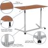 Flash Furniture Merritt Sit-Down, Stand-Up Black Computer Ergonomic Desk with 37.375″W Top (Adjustable Range 29″ – 40.75″)(Cherry)